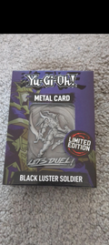 Yu-Gi-Oh black luster soldier metal card
