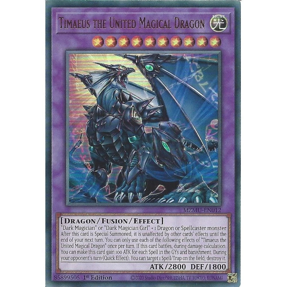 Timaeus the United Magical Dragon Ultra Rare 1st Ed NM