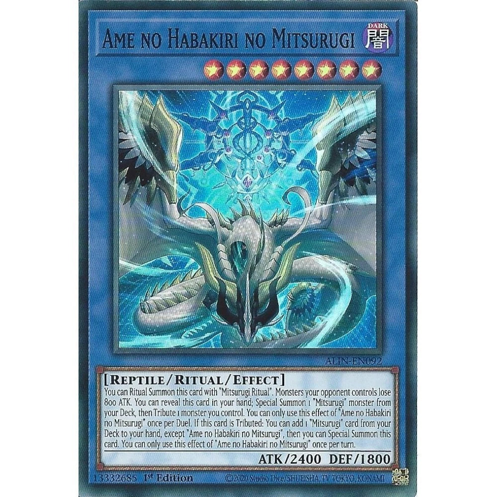 Ame no Habakiri no Mitsurugi - Super Rare - 1st Edition NM