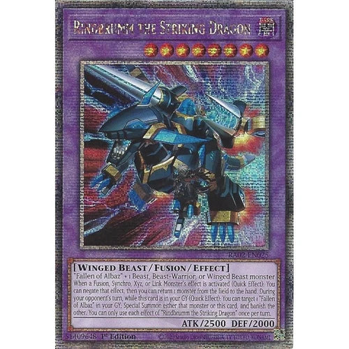Rindbrumm the Striking Dragon Quarter Century Secret Rare 1st Ed NM